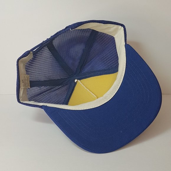 Vintage 80s MckINLEY & Taylor Hat Snapback Trucker Hat Classic Cap Blue Edmonton - Picture 13 of 15